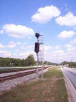 Signal for the Intermodel yard to the Mainline